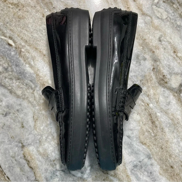 Tod’s Made In Italy Women’s Size 9.5 Patent Leather Penny Driving Loafers Flats - Picture 8 of 13